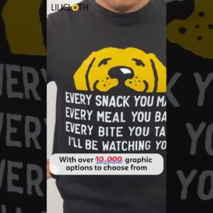 every snack you make i will be watching you dog funny graphic print text letters casual t shirt