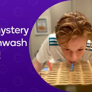 playing the mystery mouthwash game – can they guess the liquid?