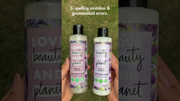 here is how you can differentiate between a fake product and a real one 💖dontfallforthefake