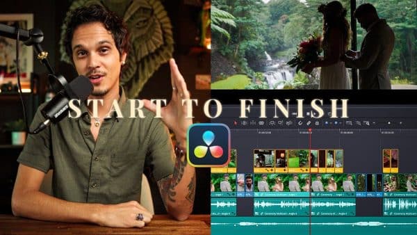 how to edit cinematic wedding films in davinci resolve